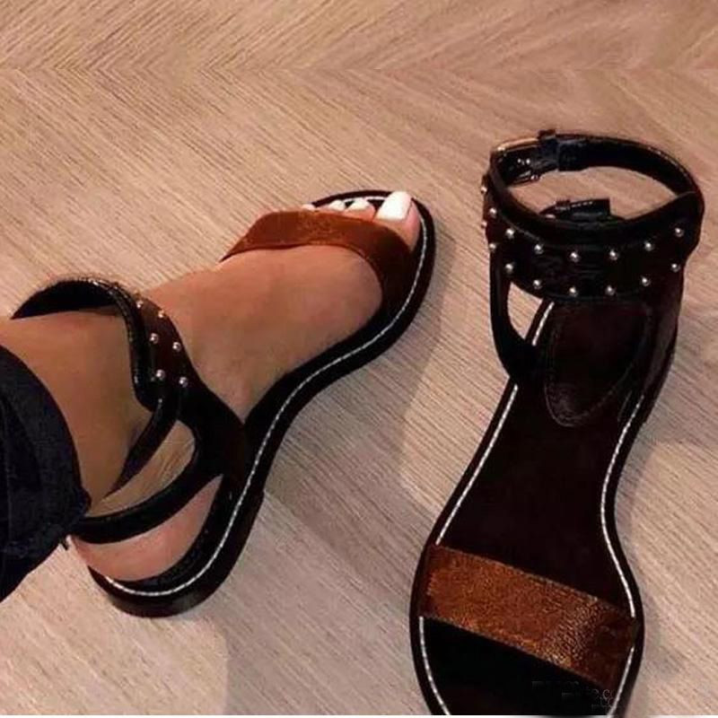 fashion Women Sandals Summer rivet Flats Sexy Ankle High Boots Men Gladiator Sandals Women Casual... | DHGate