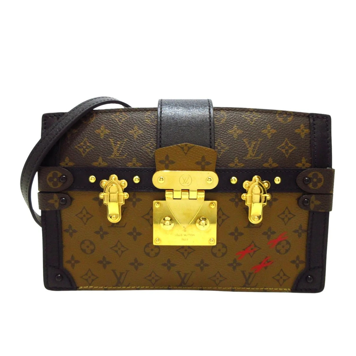 Louis Vuitton Trunk Canvas Shoulder Bag (Pre-Owned) | Shop Simon