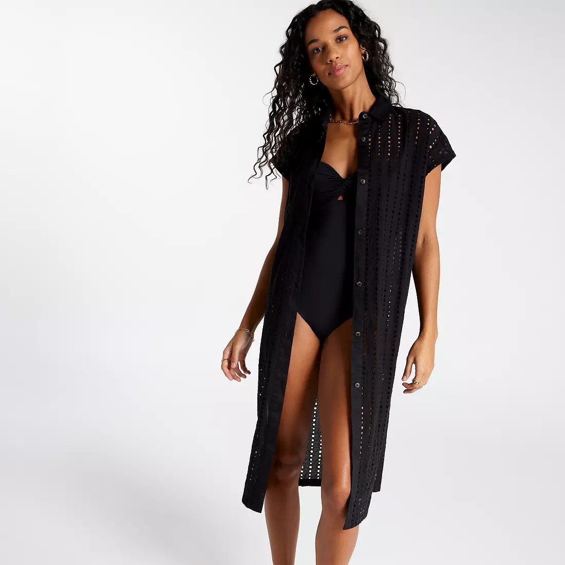 CALIA Women's Extended Sleeve Button Down Swim Cover Up | DICK'S Sporting Goods