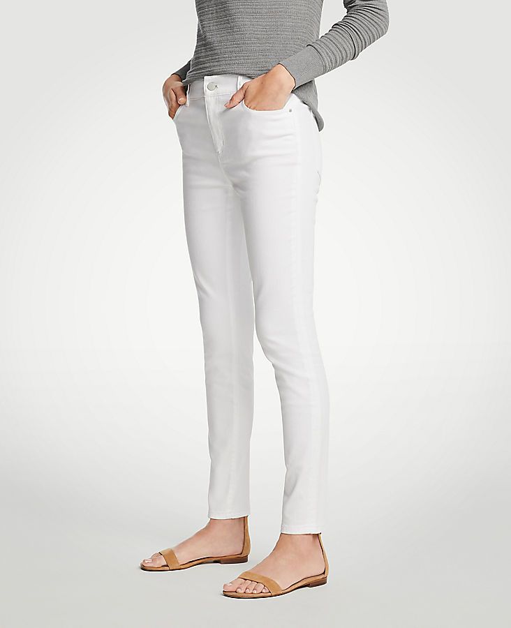 Modern All Day Skinny Jeans In White | Ann Taylor (US)