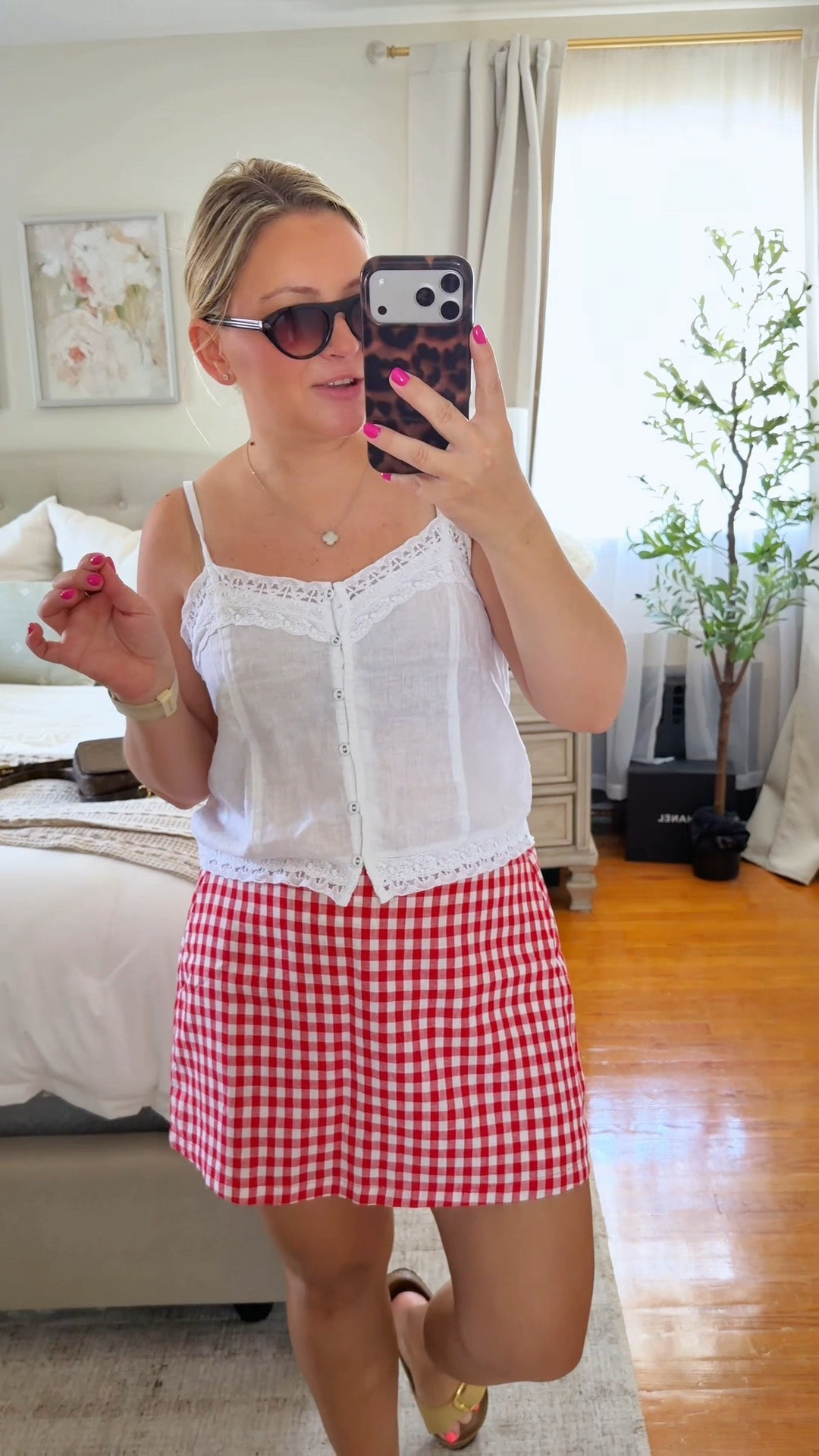 5’5 || 145ish lbs || wearing a MEDIUM in both ✨

cute 4th of July outfit idea, flattering red gingham mini skirt outfit, feminine summer picnic outfit aesthetic, effortless patriotic summer look, comfortable casual summer outfit for women, pretty Americana inspired outfit, lightweight summer outfit that looks so put together

#LTKstorytime #LTKSaleAlert #LTKootd