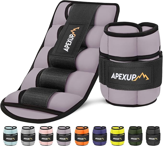 APEXUP 10lbs/Pair Adjustable Ankle Weights for Women and Men, Modularized Leg Weight Straps for Y... | Amazon (US)
