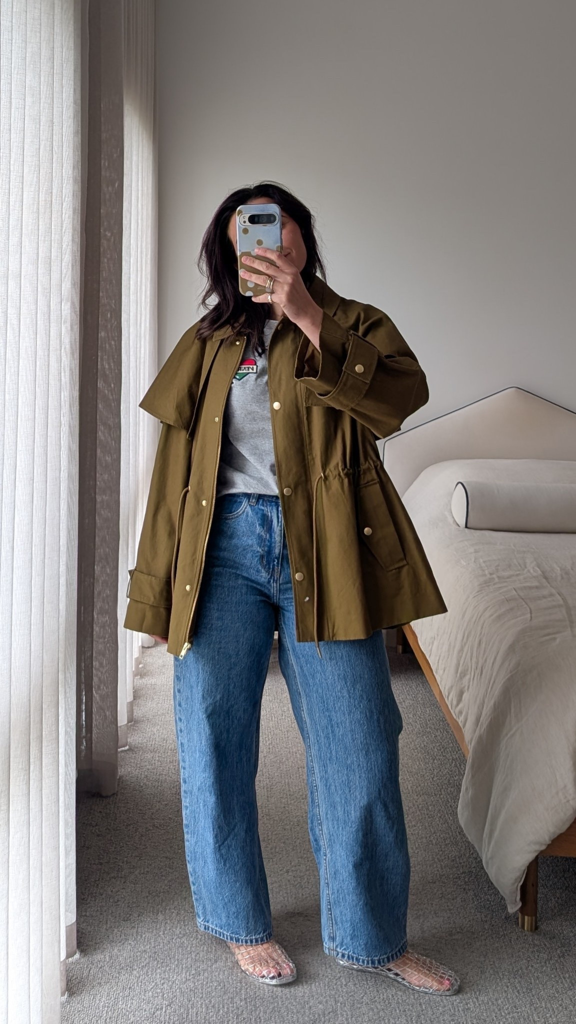 This has been a great purchase. I wear a medium.

Denim are Feather and Noise Lola’s


#LTKaustralia