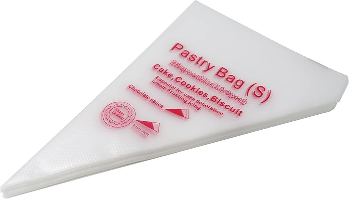 yueton 100-Pack Piping Bags with Non-Slip Grip - Disposable Pastry Bags Cake Decorating Supplies ... | Amazon (US)