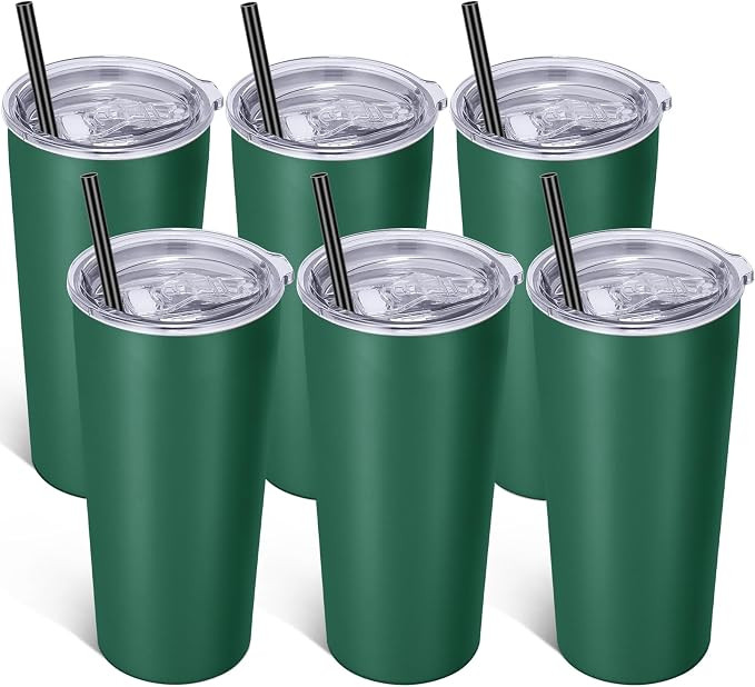 VEGOND 20oz Tumbler Stainless Steel Tumbler with Lid and Straw Vacuum Insulated Double Wall Trave... | Amazon (CA)