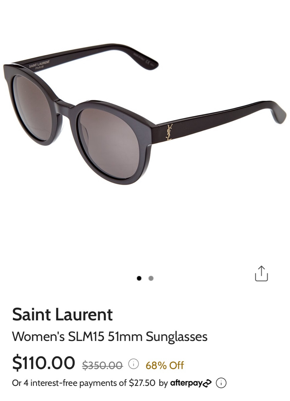 YSL sunglasses now 68% off 👏🏻

Designer sunglasses on sale 