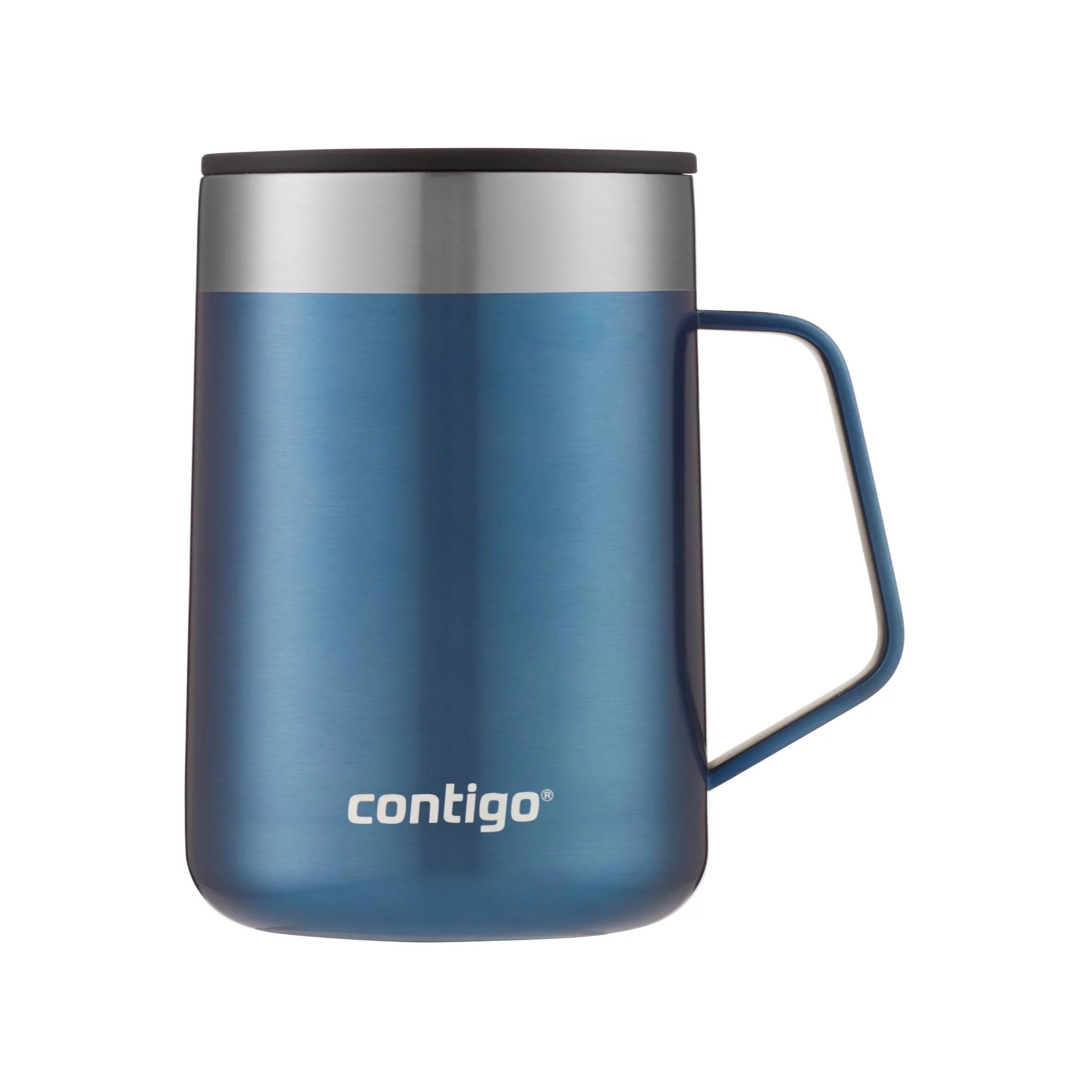 Contigo Streeterville Stainless Steel Mug with Splash-Proof Lid and Handle in Blue, 14 fl oz. | Walmart (US)
