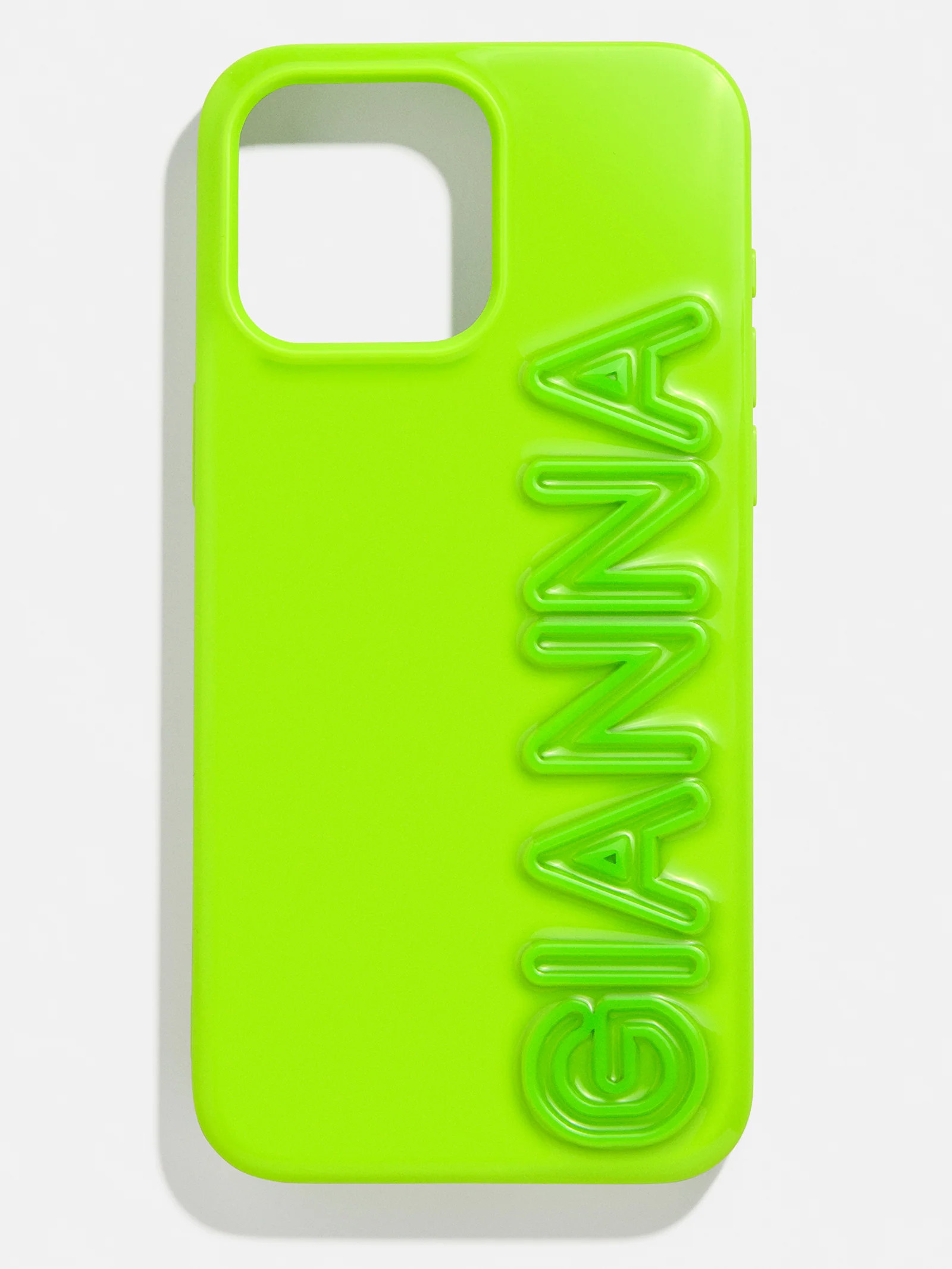Fine Line Custom iPhone Case - Lime Green | BaubleBar