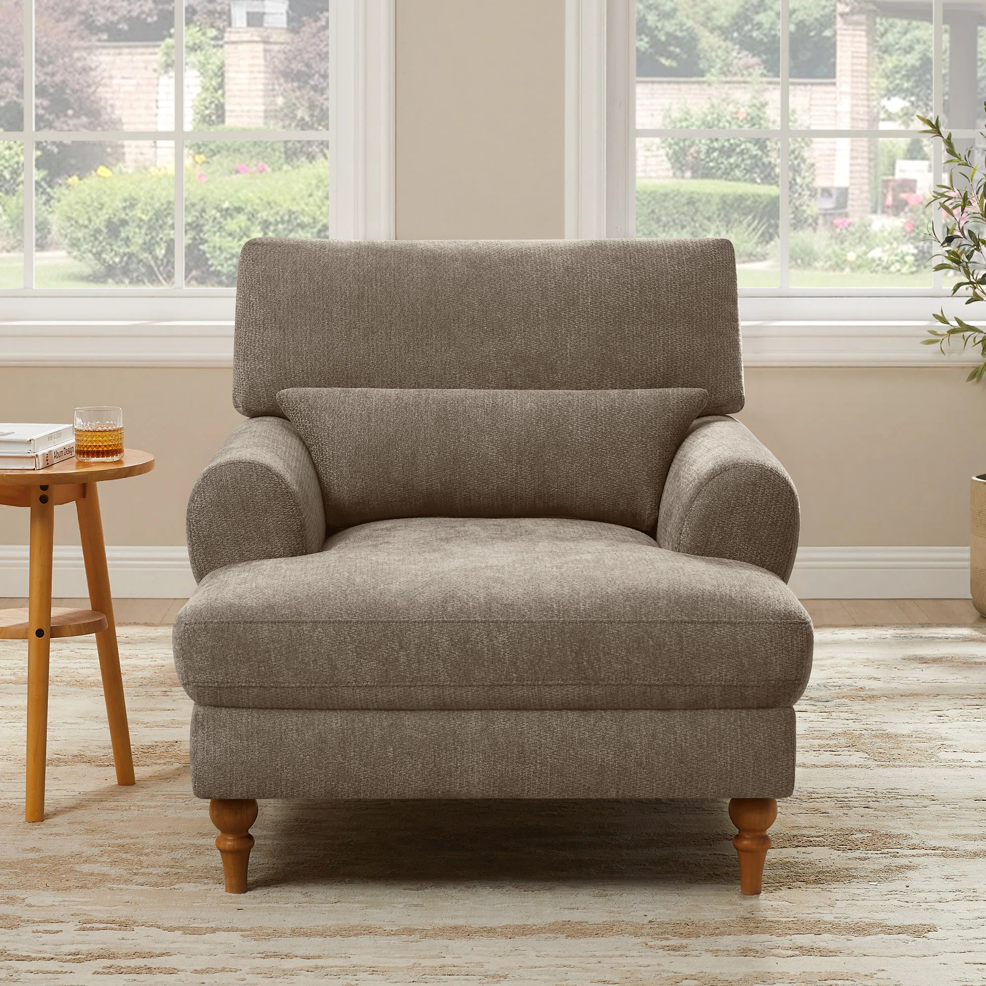 Jazier Upholstered Chaise Lounge with Adjustable Backrest | Wayfair North America