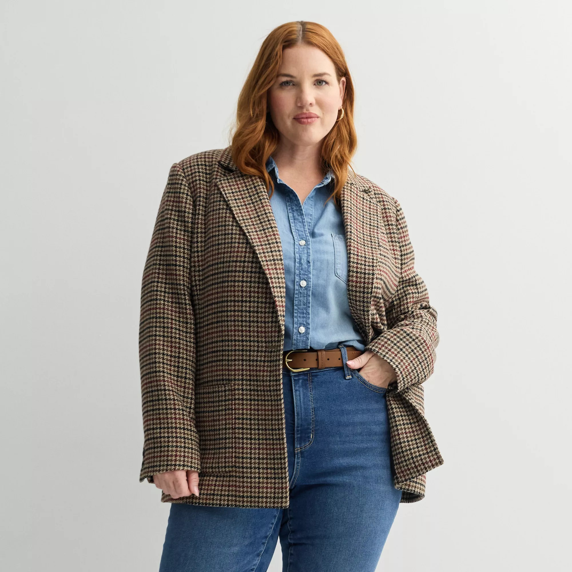 Plus Size Sonoma Goods For Life® Polished Heritage Blazer | Kohl's