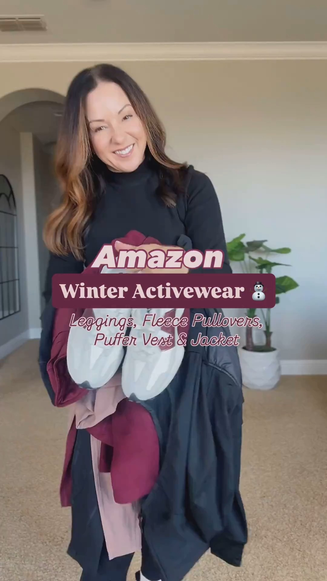 Winter activewear that will keep you warm and cozy. I'm 5'1", 109lbs. Wearing XS the non-lined leggings, XS thermal top, XS vest, XS 25" fleece lined leggings, XS fleece pullover, and XS jacket. 
Petite friendly over 50 Athleisure 

#LTKActive #LTKSeasonal #LTKStyleTip