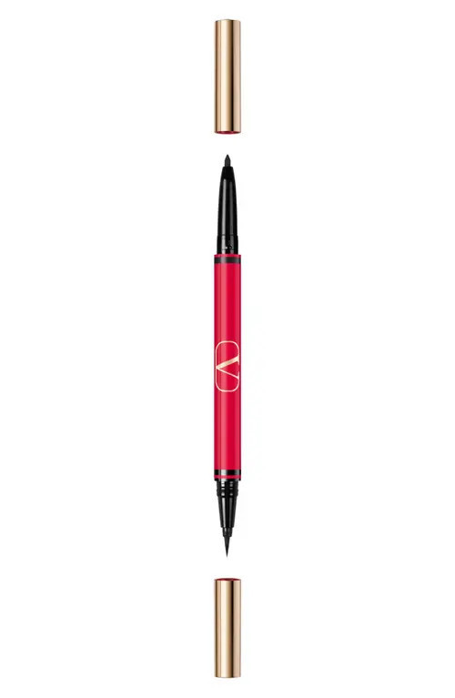 Valentino Twin Liner Gel & Liquid Eyeliner in 01 Black /Nero at Nordstrom | Nordstrom