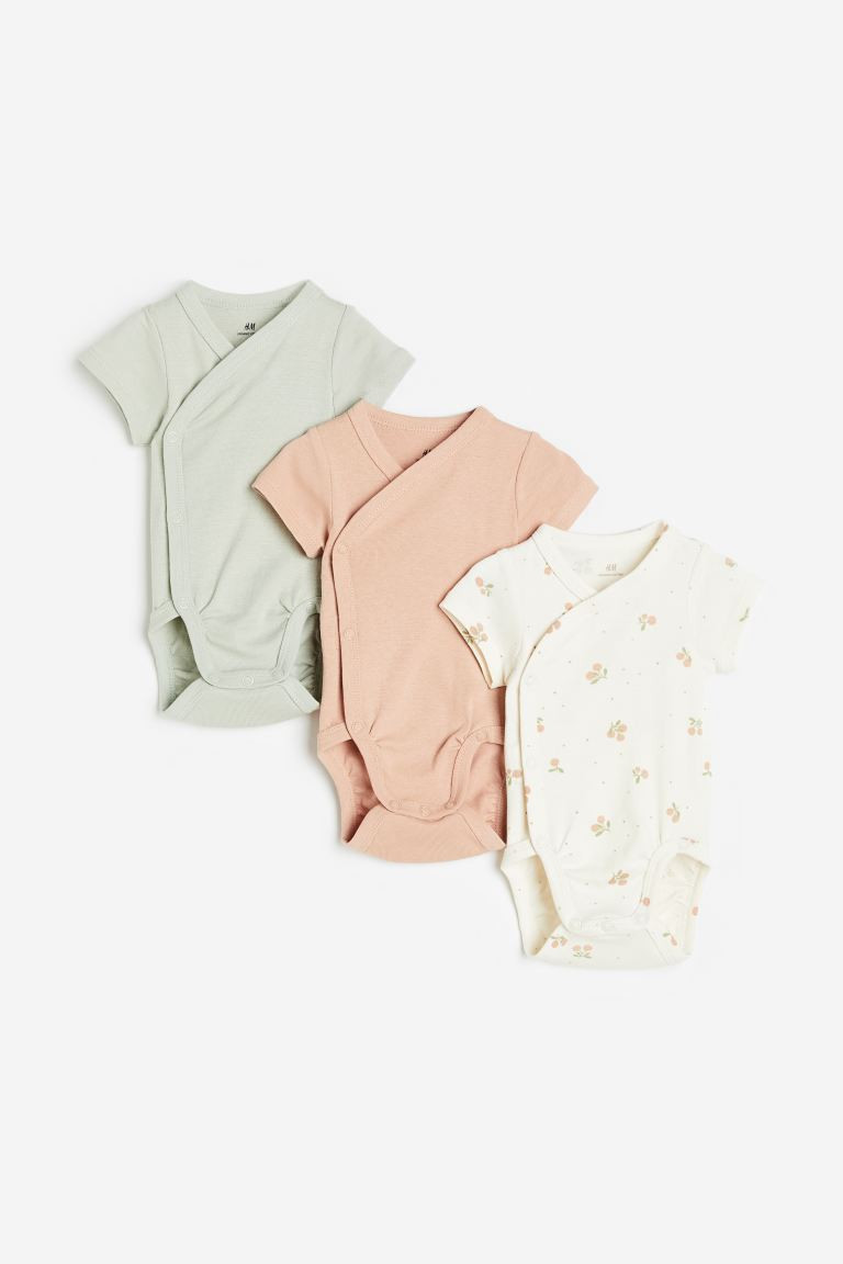 3-pack Wrapover Bodysuits | H&M (US + CA)