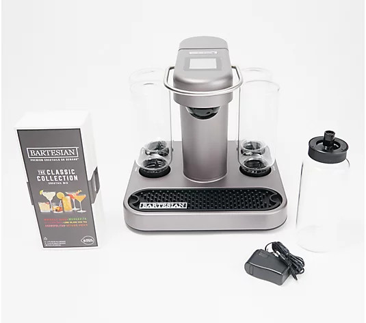Bartesian Premium Cocktail Maker w/ 6 Variety Cocktail Mixes | QVC