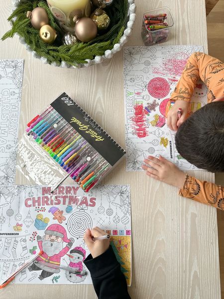 Colorable Christmas placemats for kids from Amazon. Perfect for the kids table for your holiday dinner!

#LTKkids #LTKHoliday #LTKSeasonal