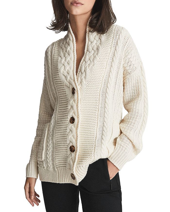 REISS Summer Vintage Cable Knit Cardigan Back to Results -  Women - Bloomingdale's | Bloomingdale's (US)