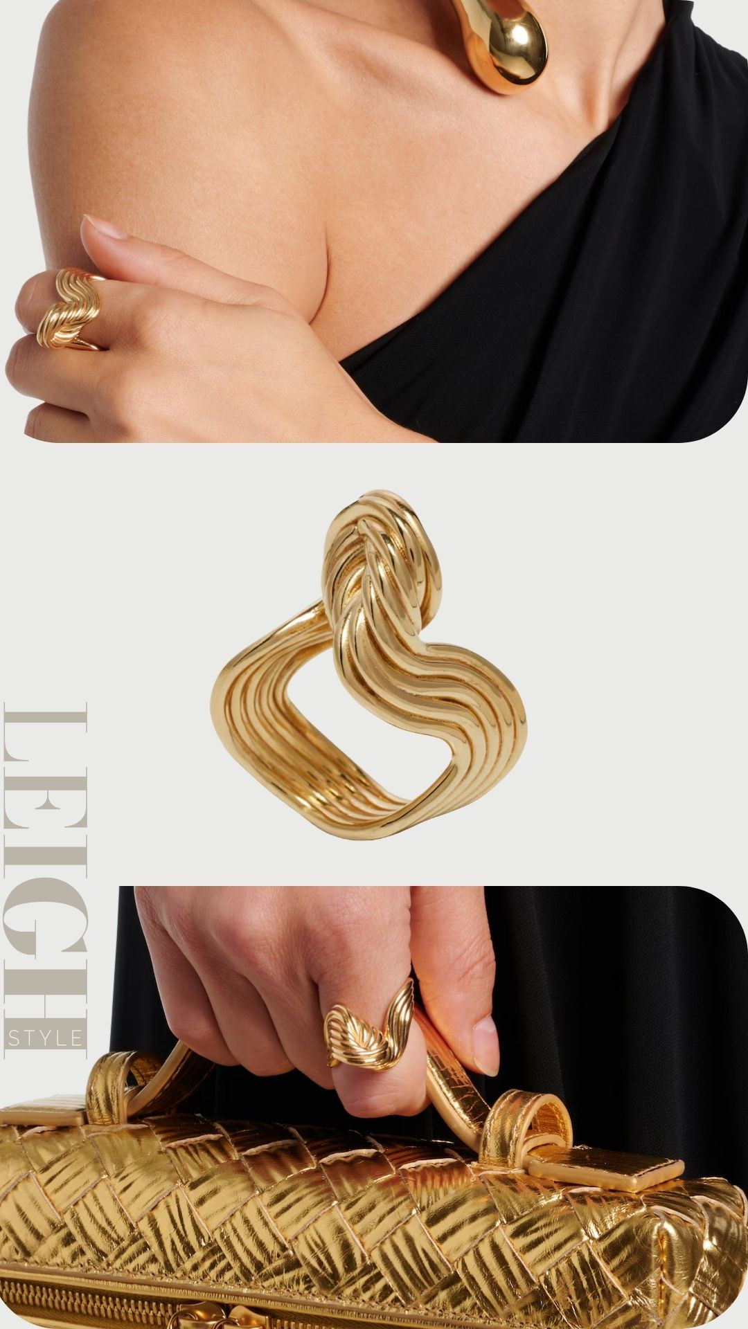 Add timeless elegance to your jewelry collection with the BOTTEGA VENETA Slice Gold-Plated Sterling Silver Ring. Designed with sculptural curves and signature modern craftsmanship, this statement ring blends luxury and contemporary style effortlessly. Crafted from sterling silver with a radiant gold-plated finish, it’s perfect for stacking or wearing solo as a standout accessory. Ideal for everyday chic looks, special occasions, or elevating minimalist outfits, this designer ring is a must-have for lovers of refined fashion jewelry. 

 #LTKootd #LTKWorkwear #LTKWedding