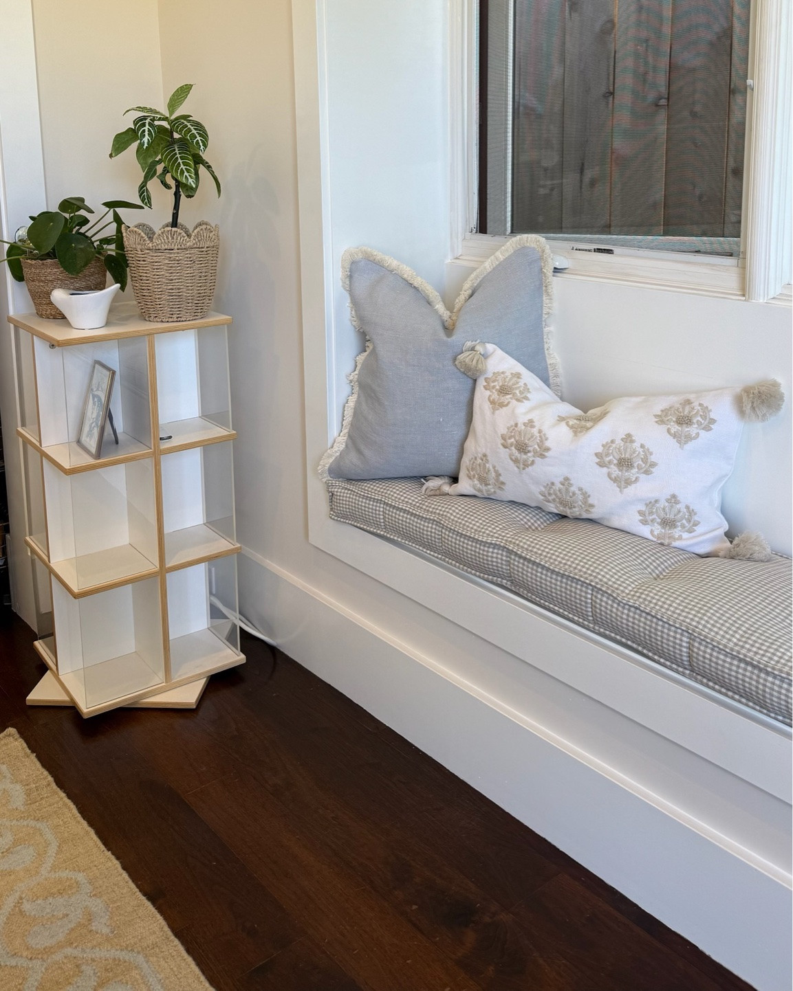 Love this little nook that was once hidden.
Check out the full home makeover process on my YouTube channel!

coastal home office makeover, coastal cottage office, blue and white home office, coastal office ideas, home office ideas, classic coastal office, traditional coastal office, English coastal office, blue and white office decor, coastal cottage interior, built in shelves, built in bookshelves, built in bookcase ideas, white built in shelves, built in office storage, office storage ideas, home office storage, organized home office, office organization ideas, built in bench, built in window seat, window seat office, office window seat, built in desk ideas, home office built ins, IKEA cabinets office, IKEA cabinets built in, IKEA wardrobe office, IKEA wardrobes built in, IKEA office storage, IKEA Pax wardrobe office, IKEA Pax built in, IKEA hack home office, IKEA built in hack, craft cabinet, craft storage cabinet, craft room storage, craft room office ideas, rattan desk chair, coastal office furniture

#LTKdayinmylife #LTKvlog #LTKHome