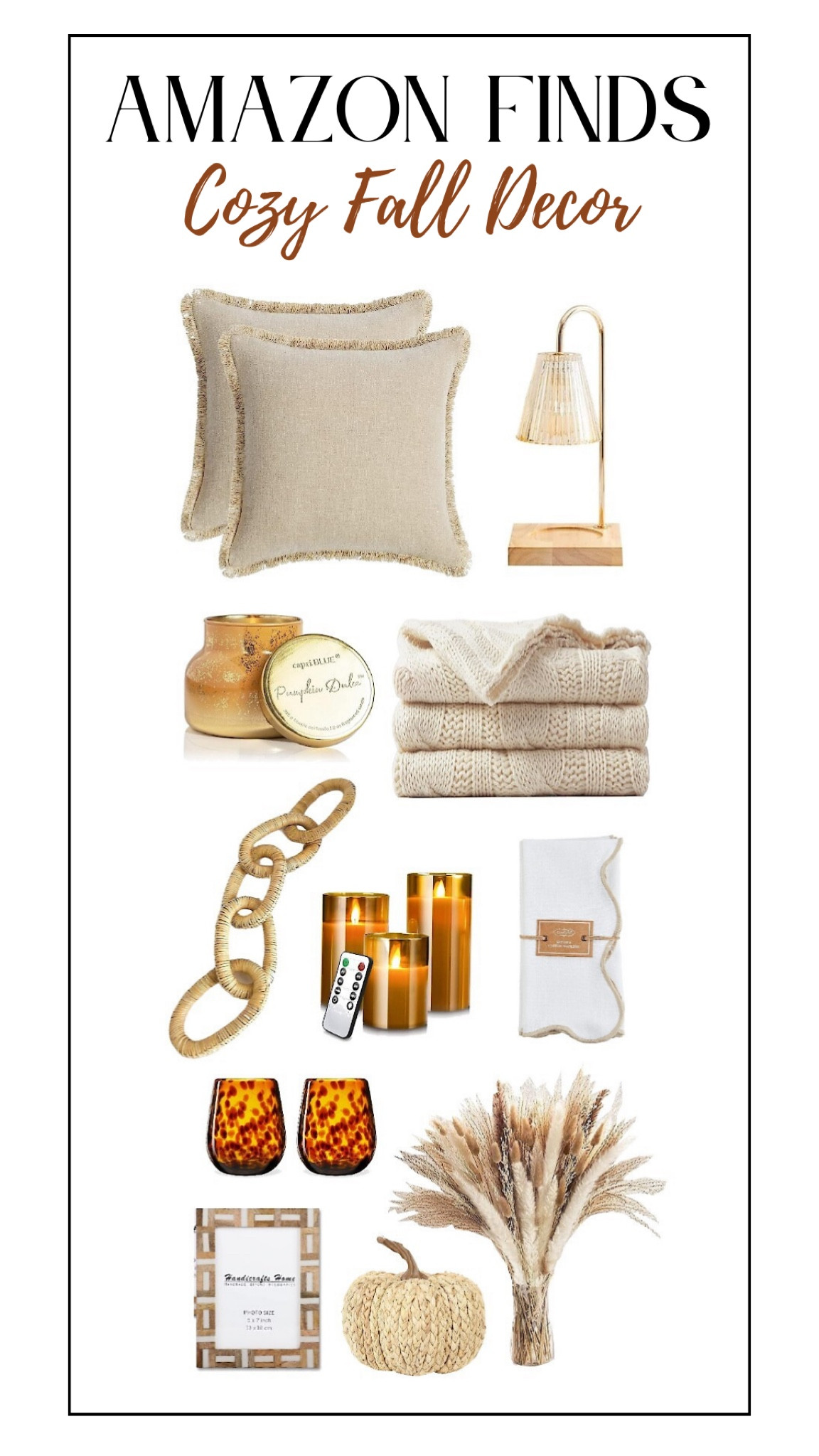 Affordable Amazon products to cozy up your home for fall! Mix these with your coastal, traditional or Boho decor for a soft and warm look  

#LTKhome #LTKfindsunder50 #LTKSeasonal