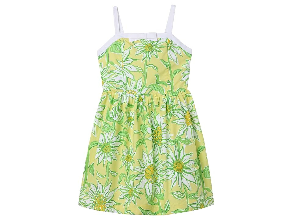 Lilly Pulitzer Kids Mini Cheri Dress (Toddler/Little Kid/Big Kid) Girl's Dress Limoncello Sunbelievable : 7 Big Kid, Cotton | Zappos