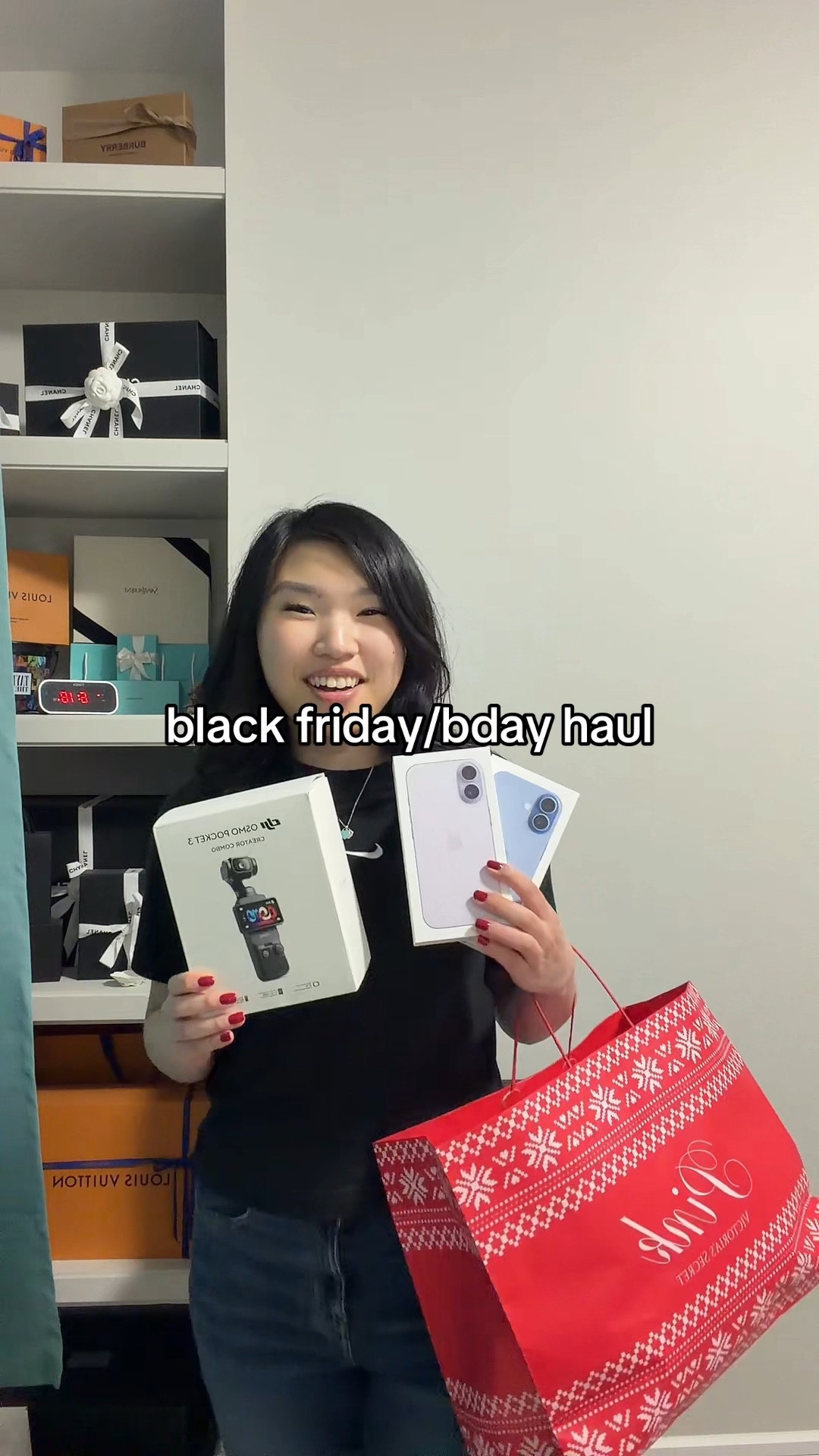 Black Friday haul, birthday haul, tech, DJI osmo pocket 3 creator combo, pink Victoria’s Secret, apple iphone 17 lavender and mist blue

#LTKholiday #LTKsale #LTKcanada