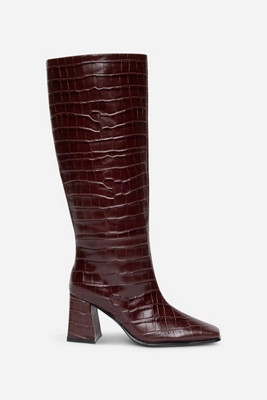 Intentionally Blank TGIF Embossed Croc Boots | Anthropologie (US)