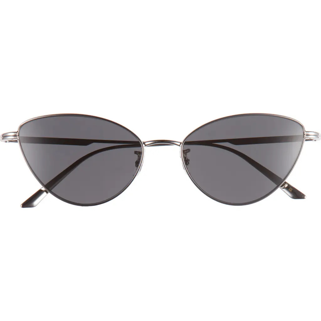Oliver Peoples x KHAITE 1998C 56mm Cat Eye Sunglasses in Silver at Nordstrom | Nordstrom