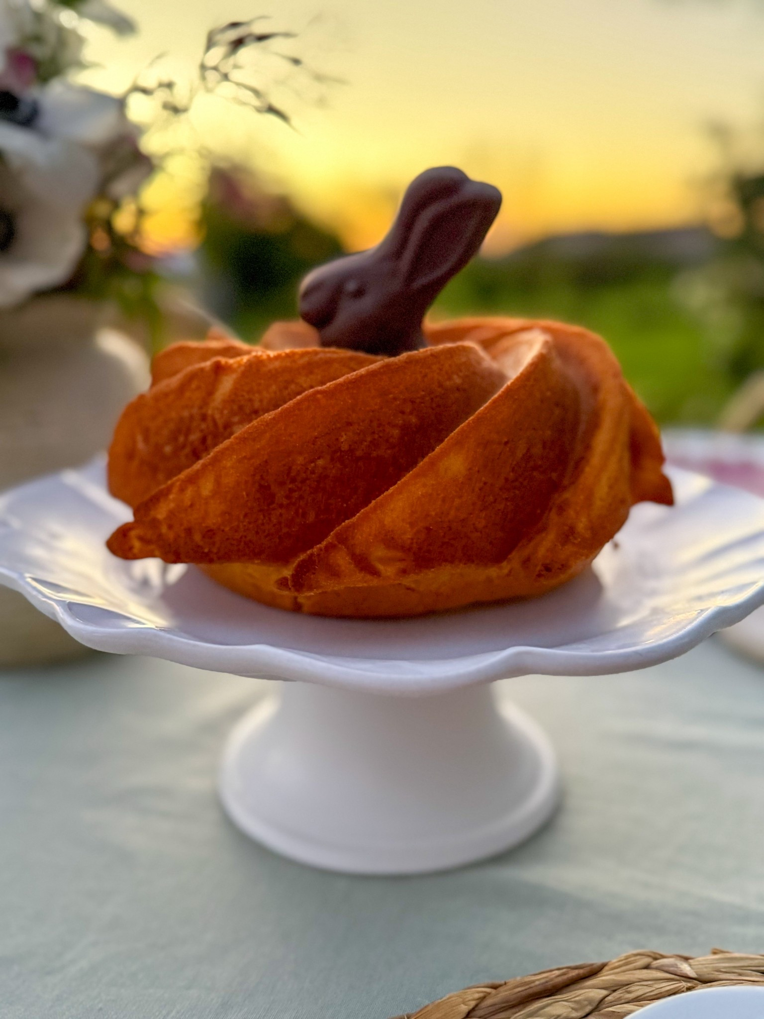 This beautiful Nordic ware Bundt cake pan from @Wayfair is a must for every day, birthdays, special events and holidays including Easter! I added a chocolate bunny to the center just in time for Easter! #ad #wayfair #wayfairpartner #outdoor #wishyouwerehere 🌸💗

#LTKSeasonal #LTKSaleAlert #LTKHome