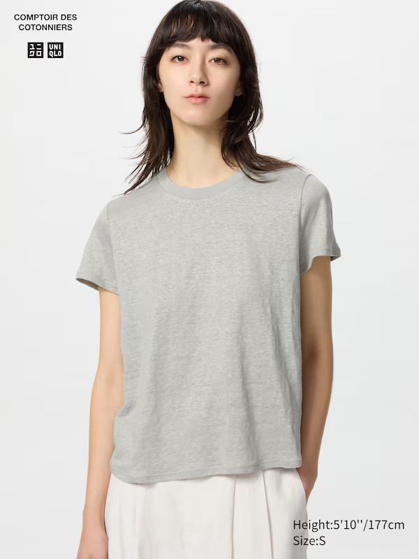 100% Linnen T-Shirt | Uniqlo BE
