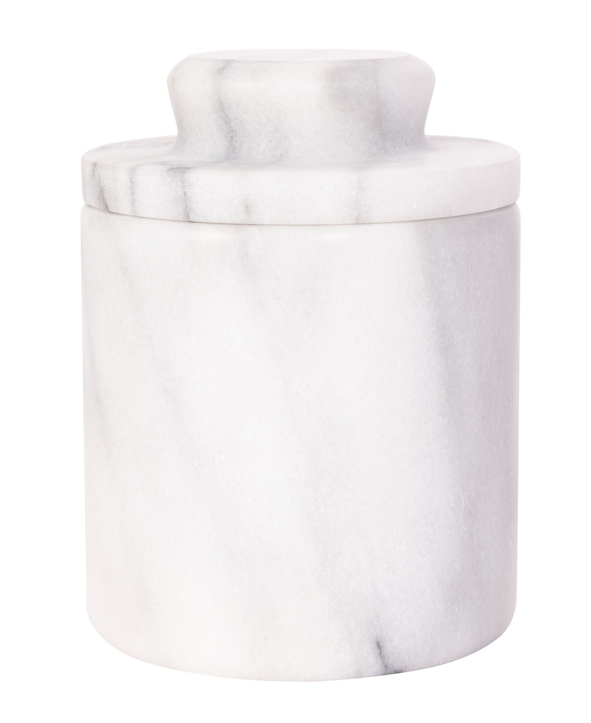 Artifacts Trading Company Marble Butter Keeper, 6.7" x 4" - White Matte | Macy's