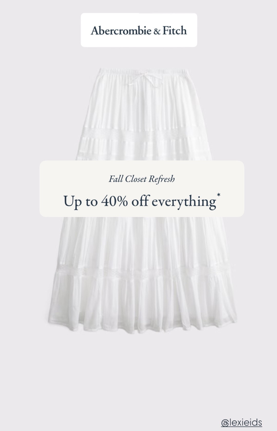 Abercrombie Sale happening now!! Up to 40% off everything + 60% off clearance!! I’m definitely stocking up on fall pieces I had my eye on.

Fall Outfits | OOTD | September | Abercrombie Denim | Skirts | Dresses | Western Style | Jeans | Fall Sweater

#LTKSeasonal #LTKSaleAlert #LTKFallSale