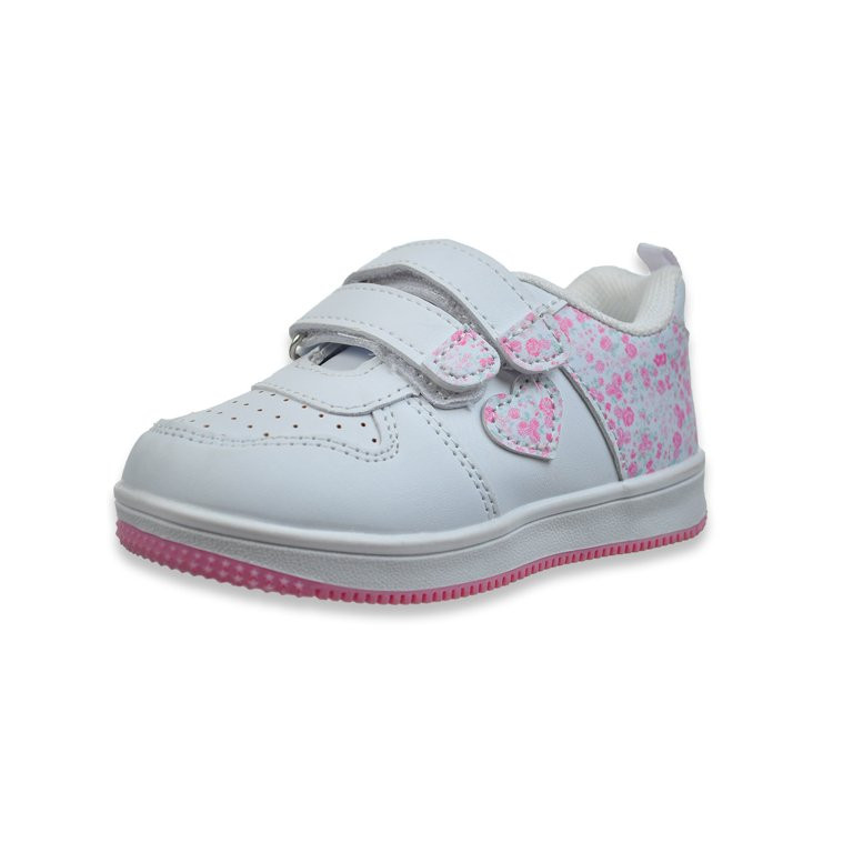 Gerber Toddler Girls Hook & Loop Fashion Sneaker, Sizes 4-6 | Walmart (US)