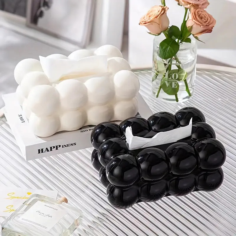 Plastic Tissue Box Light Luxury Creative Solid Color Tissue - Temu Canada | Temu Affiliate Program