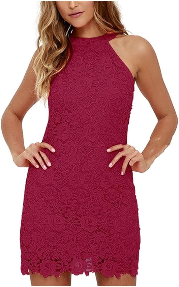 Cold Shoulder Mini Women's Dress Hollow Out Dresses Summer Female | Amazon (US)