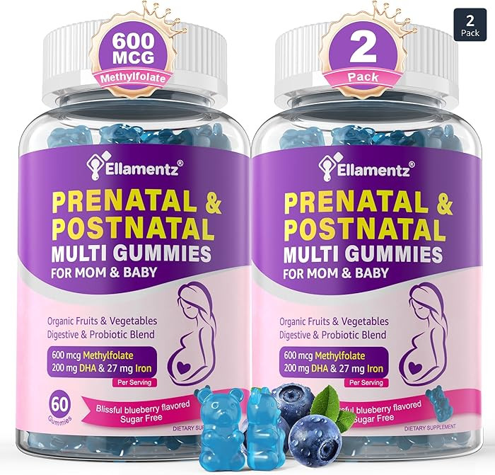 Prenatal Vitamins for Women with Methylfolate, Vegan Omega-3 DHA, Organic Food Blend, Probiotics,... | Amazon (US)