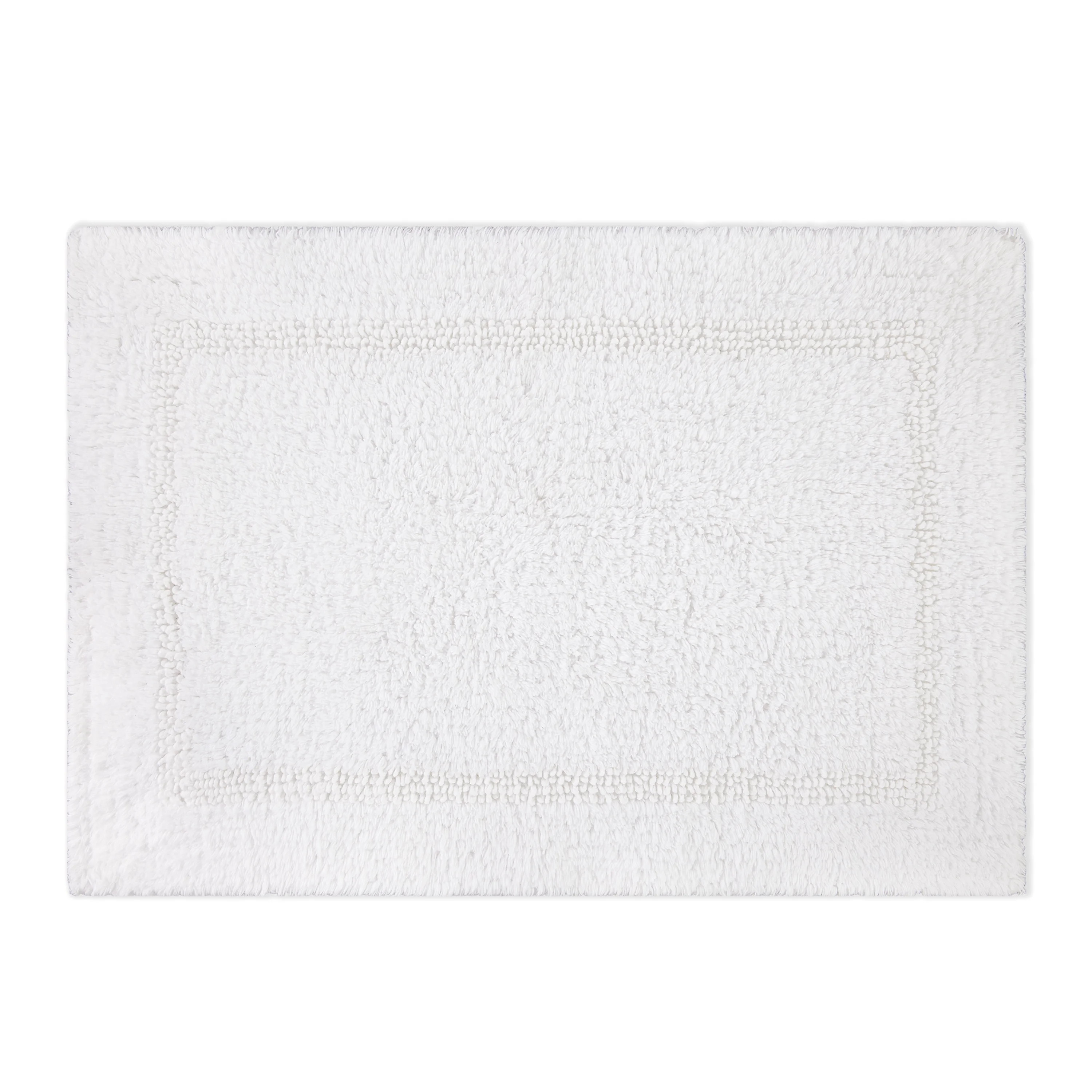 Better Homes & Gardens Bath Rug Cotton Reversible Washable, 17" x 24", Arctic White | Walmart (US)