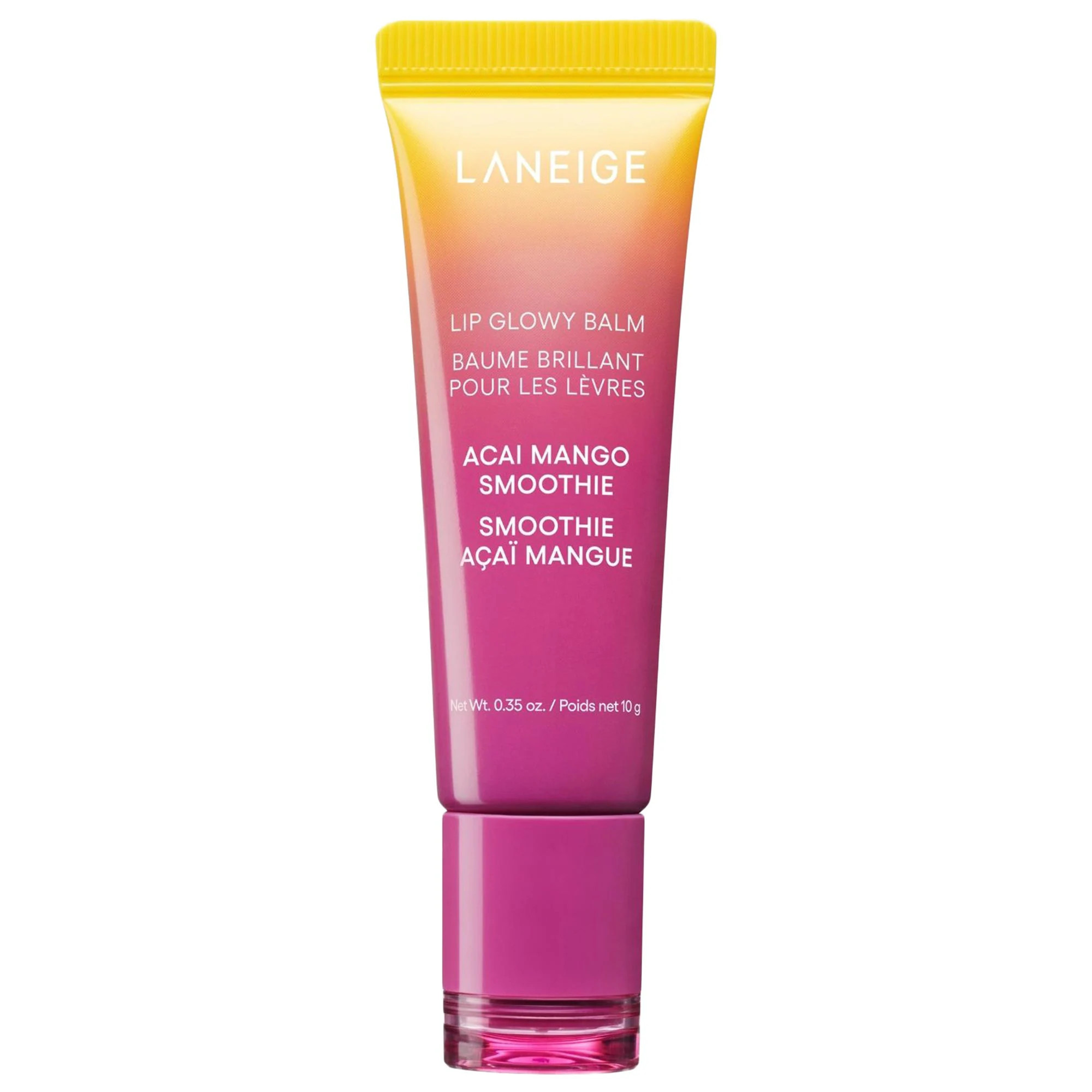 LANEIGE Lip Glowy Balm - Lightweight Hydration Lip Treatment with Shea Butter Acai Mango Smoothie 0.35 oz./10 g | Sephora (US)