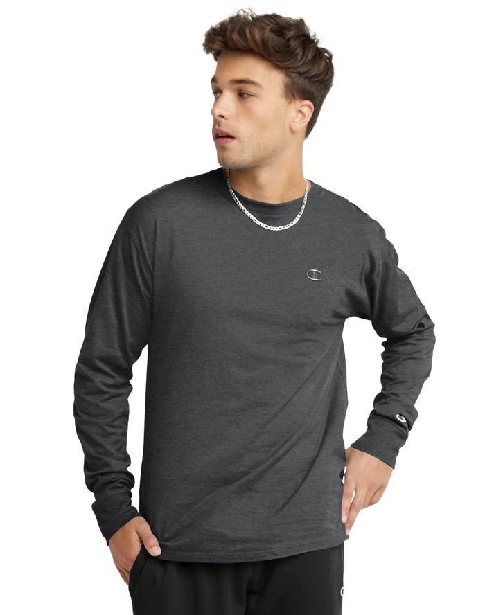 Classic Long-Sleeve Tee, Embroidered  C Logo | ChampionUSA.com (Hanesbrands Inc.)