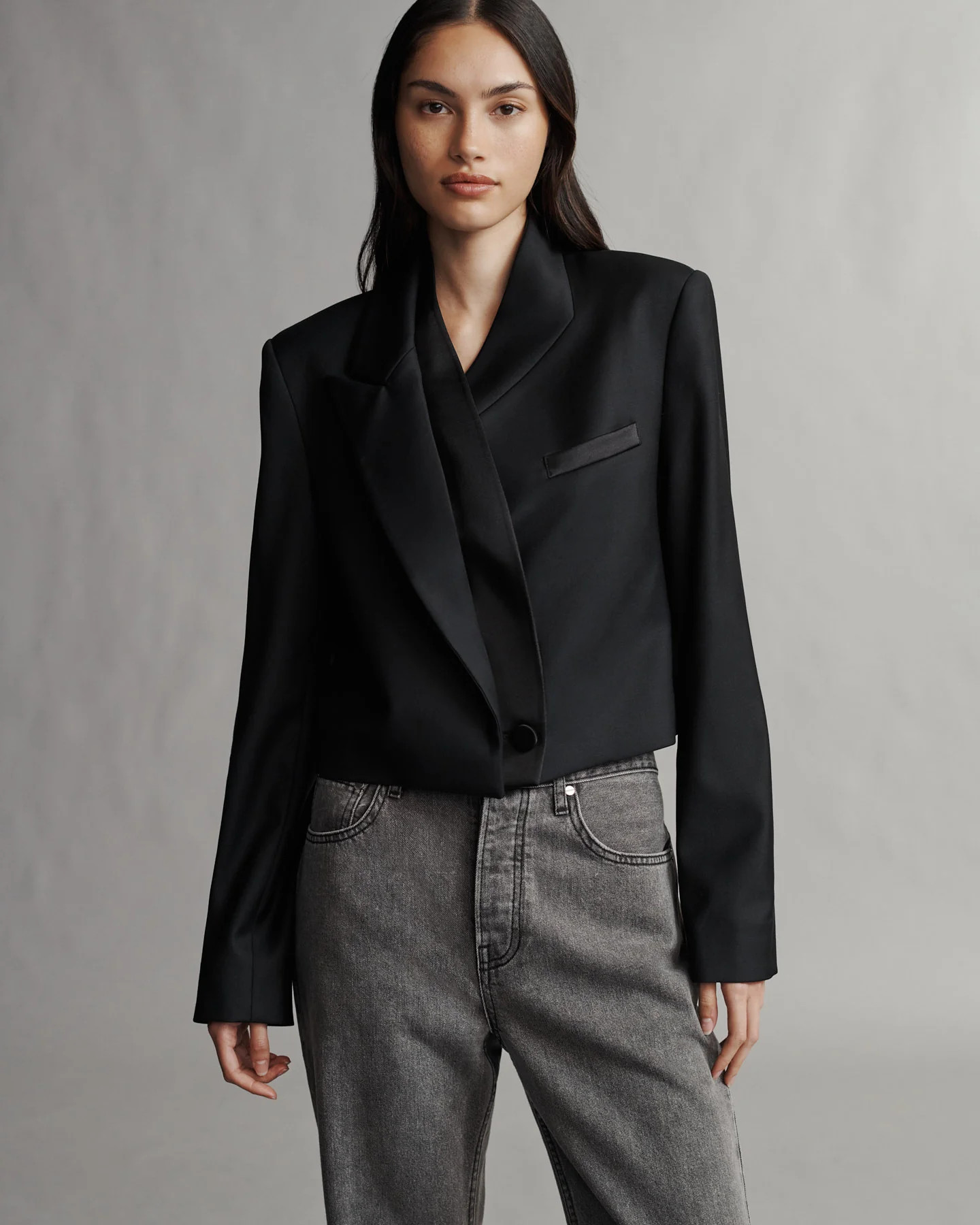 Way Back Then Blazer in Superfine Tux Cloth | TWP