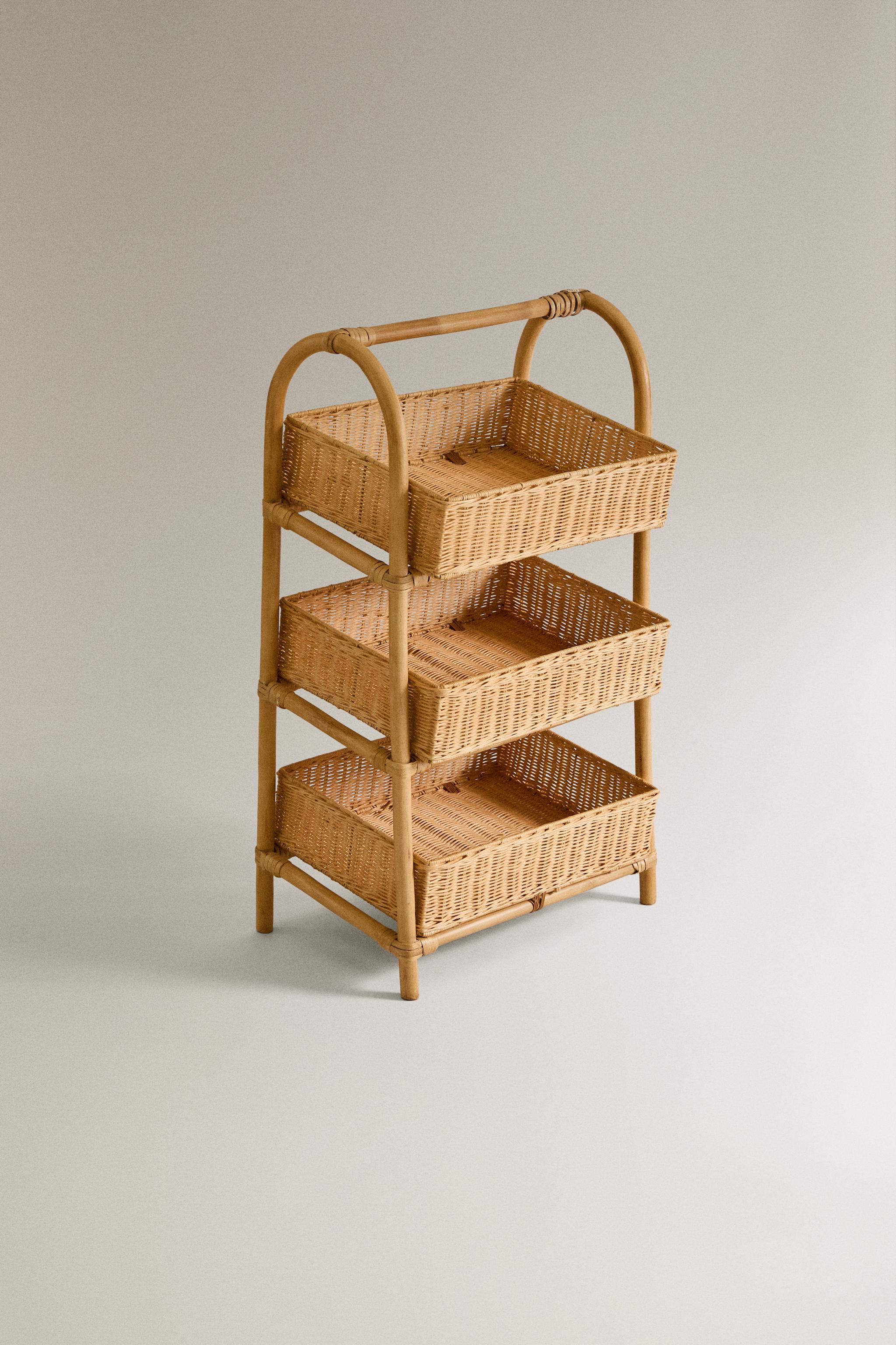 RATTAN STORAGE RACK | Zara UK