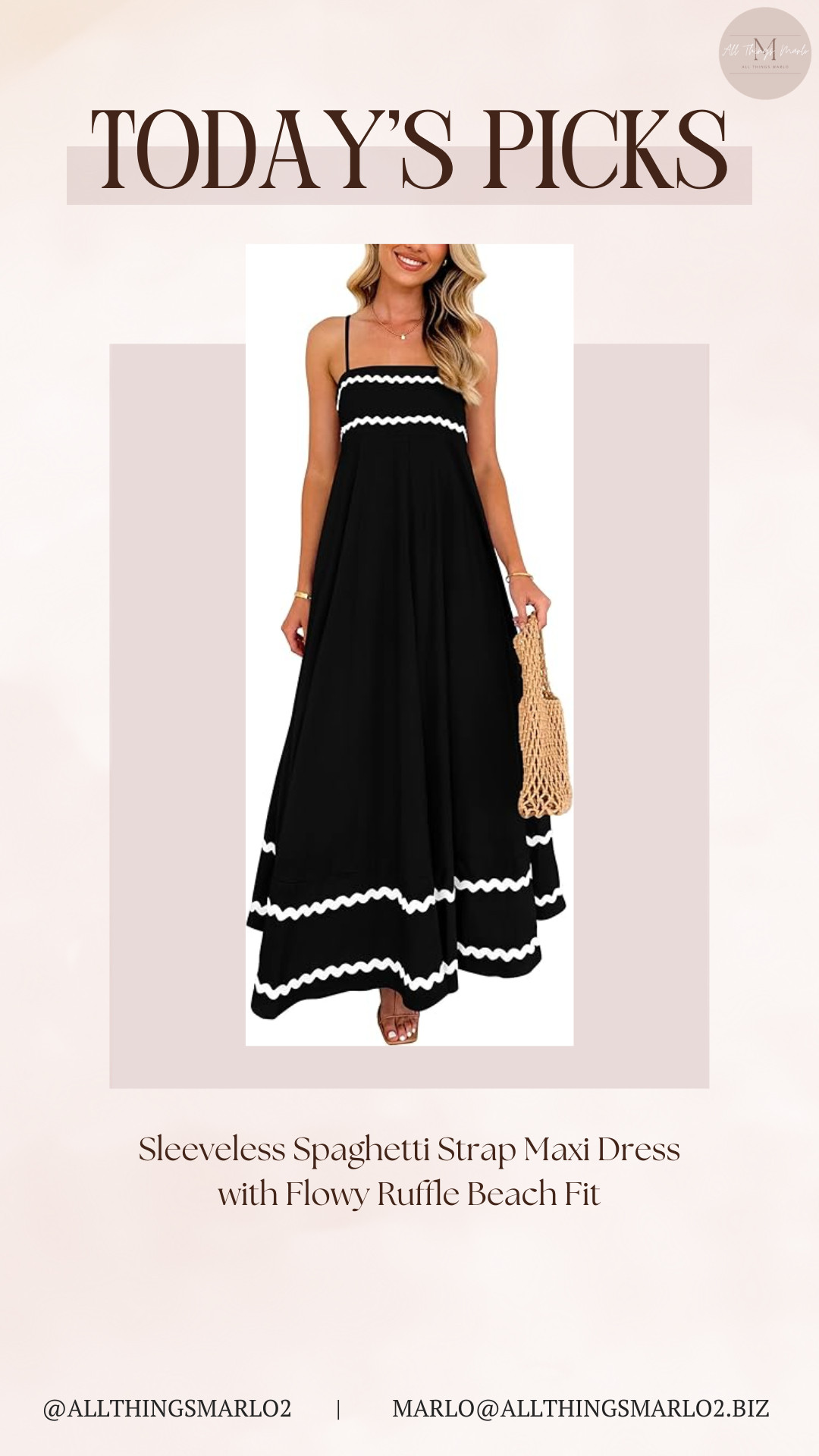 Sleeveless Spaghetti Strap Maxi Dress with Flowy Ruffle Beach Fit 

 #LTKSeasonal #LTKWorkwear #LTKTravel