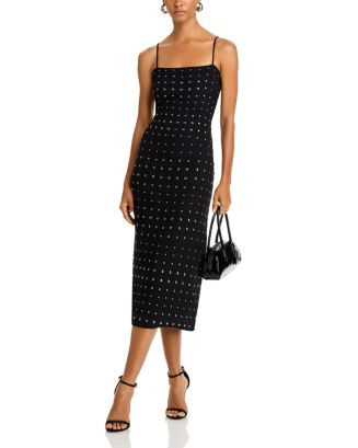 AQUA Stud Tank Midi Dress - Exclusive   | Bloomingdale's Women | Bloomingdale's (US)
