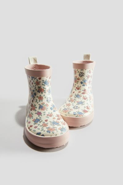 Wellingtons - Cream/Floral - Kids | H&M GB | H&M (UK, MY, IN, SG, PH, TW, HK)