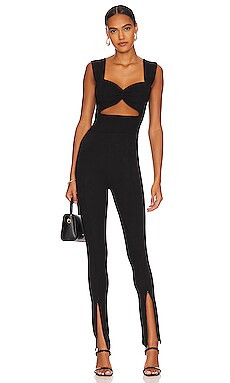NONchalant Label Jaime Catsuit in Black from Revolve.com | Revolve Clothing (Global)
