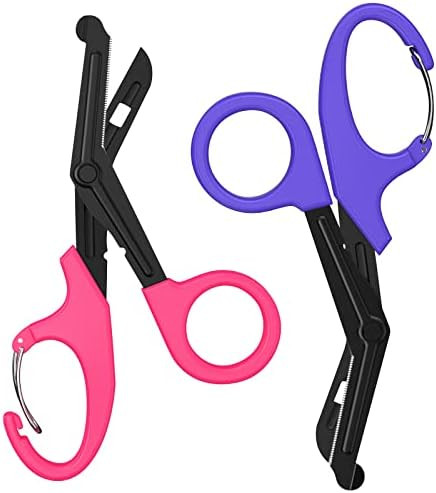 FITA 2 Pack Trauma Shears Medical Scissors with Carabiner - 7.5" Bandage Scissors, Fluoride-Coate... | Amazon (US)