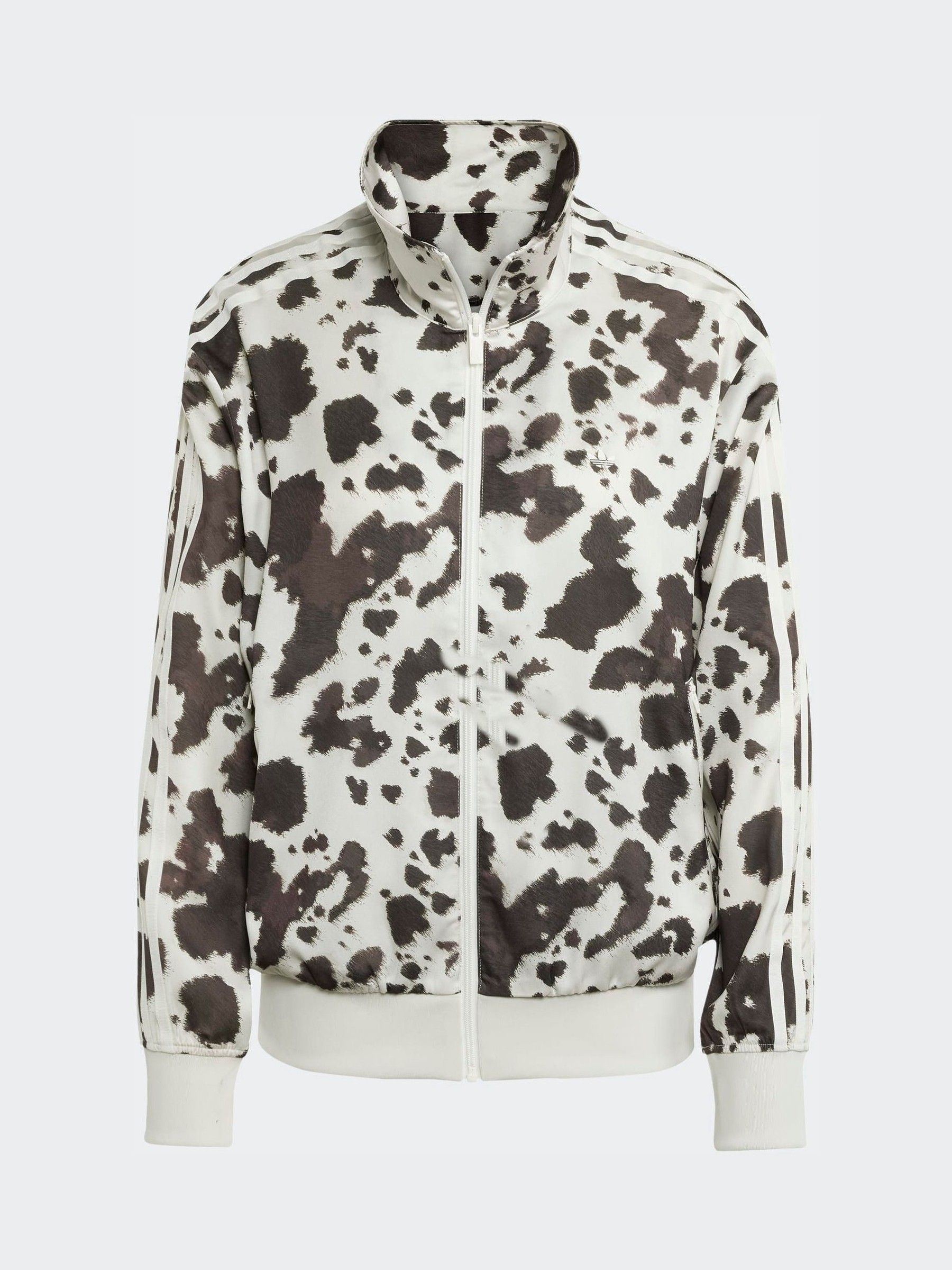 adidas originals adidas Originals Animal Cow Print Satin Track Top | Next US