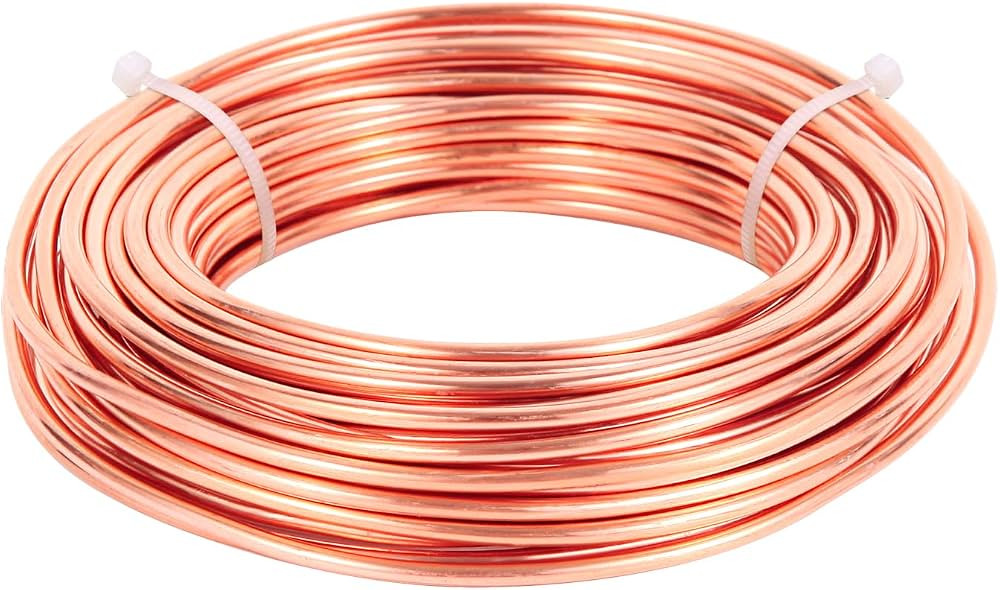 12 Gauge 16.5 Feet 5 oz 99.9% Dead Soft Copper Wire for Electroculture Gardening, Jewelry Making,... | Amazon (US)
