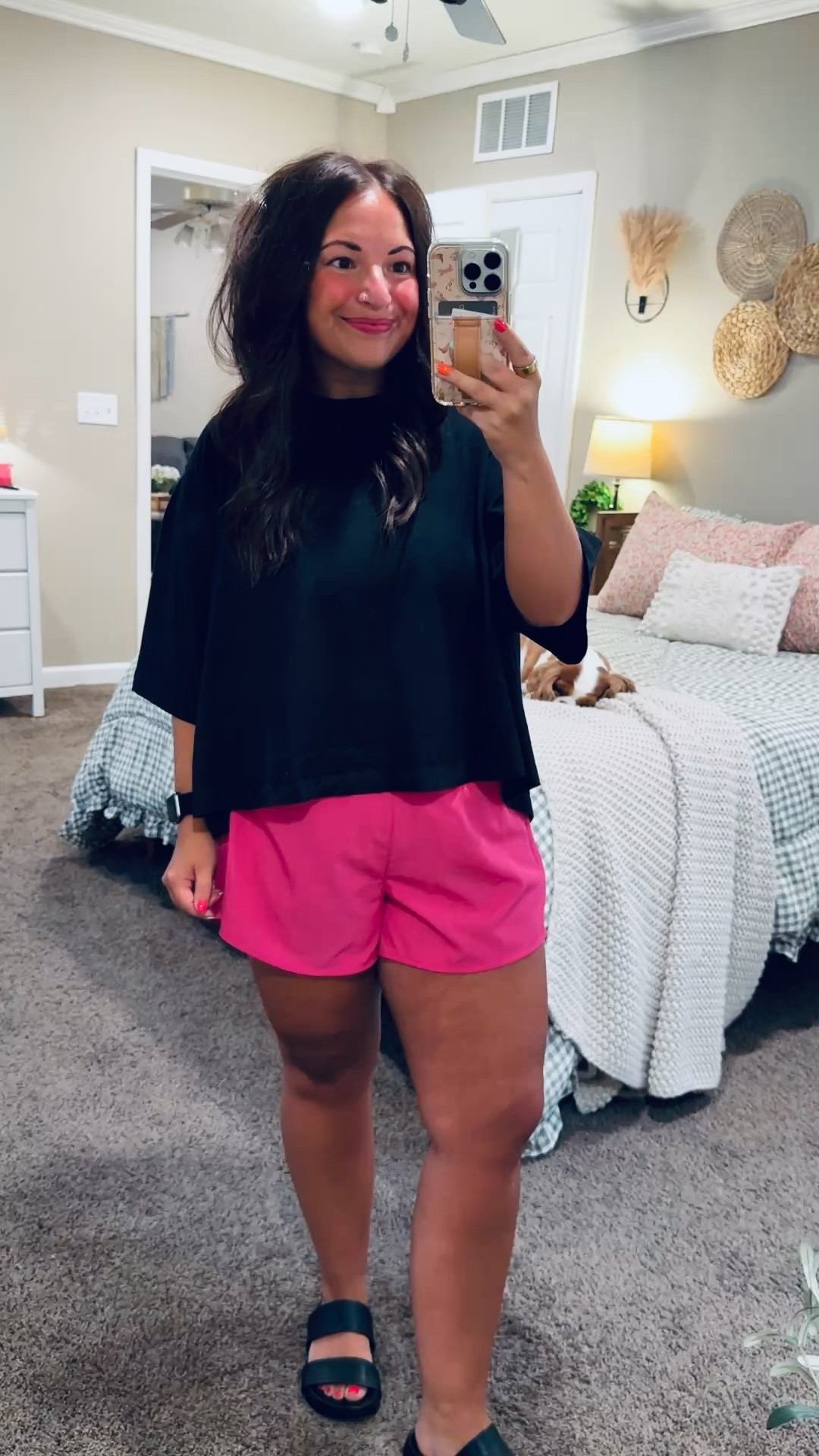 Bright shorts season ☀️ Loving these Old Navy finds for an easy pop of color that makes any simple top feel instantly more fun and summer-ready!

sandals: sold out, but linking similar options below!
shorts: fit true to size // wearing a large
tee: fits true to size // wearing a large 

 #LTKootd #LTKMidsize