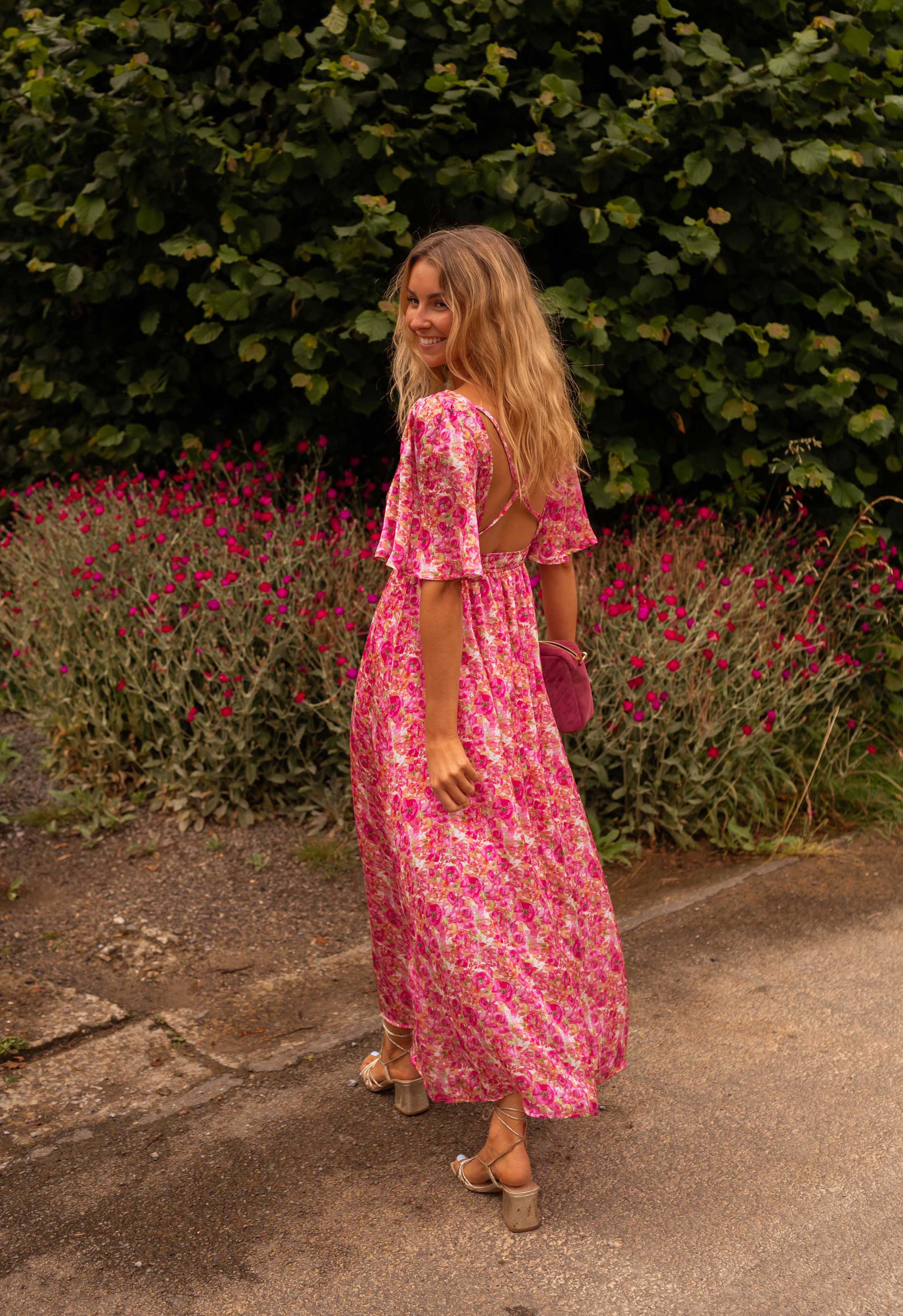 Floral Pink Daphne Dress | Easy Clothes