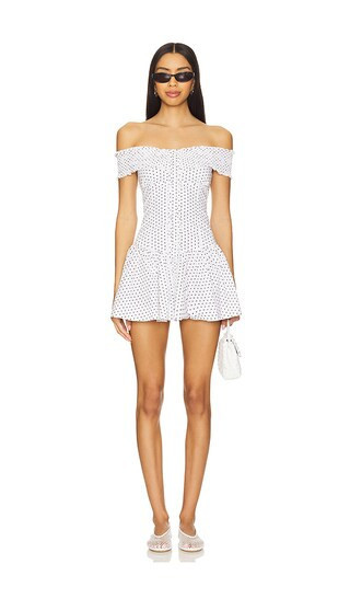 Frankies Bikinis Mae Mini Dress in White. - size M | Revolve Clothing (Global)
